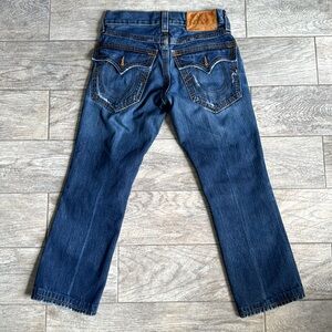 Mens “Ricky” straight leg Jeans. Size 28 waist. Distressed look